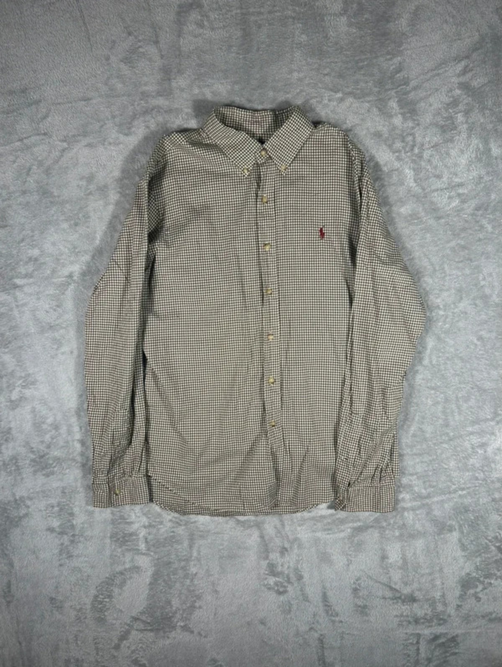 ralph lauren gingham button up size L